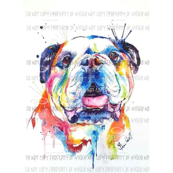 Bull dog 2 sublimation transfer Heat Transfer