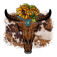 Bull Skull #5590 Sublimation transfers - Heat Transfer