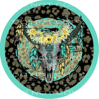 Bull Skull #5710 Sublimation transfers - Heat Transfer