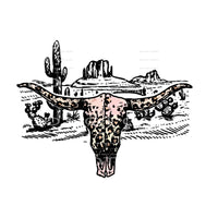 Bull Skull # 89967 Sublimation transfers - Heat Transfer