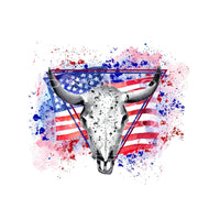 Bull Skull Flag # 99961 Sublimation transfers - Heat