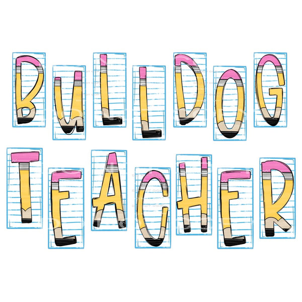 Bulldog Teacher # 88993 Sublimation transfers - Heat