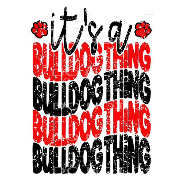 Bulldog Thing # 88916 Sublimation transfers - Heat Transfer