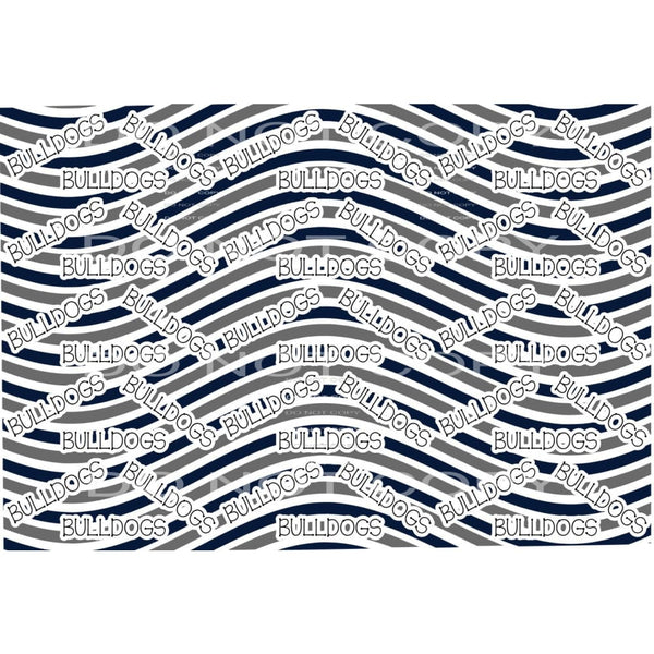 Bulldogs background Navy and gray Sublimation transfers -