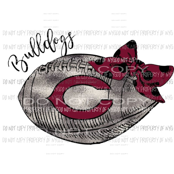 Bulldogs football Sublimation transfers Heat Transfer