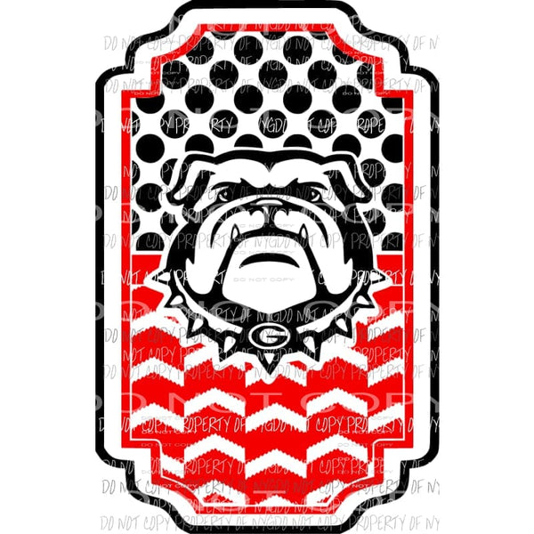 bulldogs Georgia 3 Sublimation transfers Heat Transfer