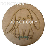 Bunny # 41 engraved - 4 sizes available Wood Laser Blank