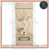 Bunny Pallet sign # 014 Wood Laser Blank | DIY Craft Cutout