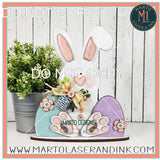 Bunny Shelf sitter # 012 Wood Laser Blank | DIY Craft