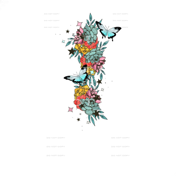 Butterfly flowers 163 Sublimation transfers - Heat Transfer