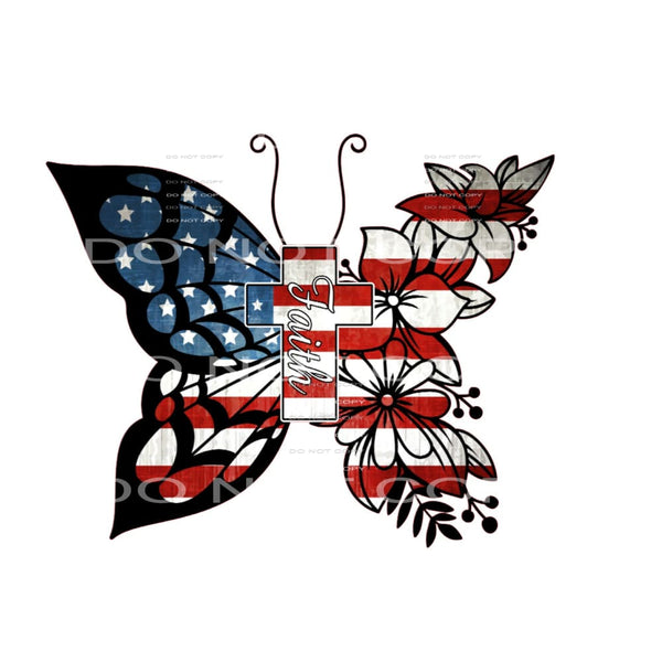 Butterfly USA #5402 Sublimation transfers - Heat Transfer