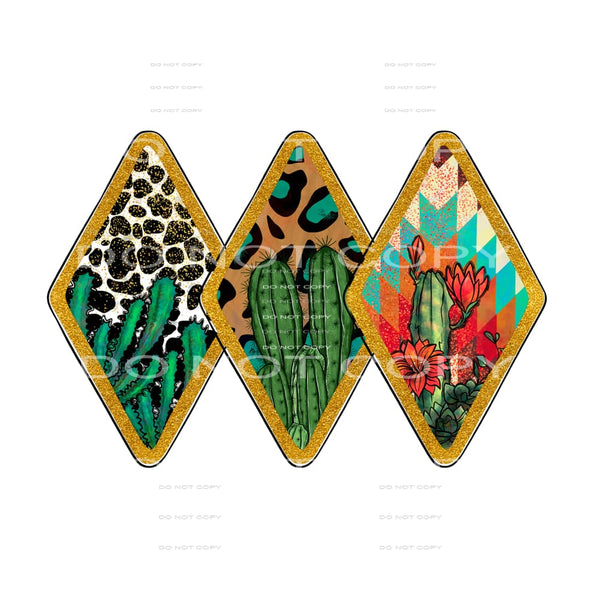 Cactus Leopard boho # 608 Sublimation transfers - Heat