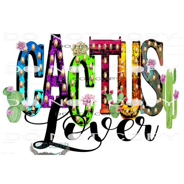 cactus Lover # 1027 Sublimation transfers - Heat Transfer