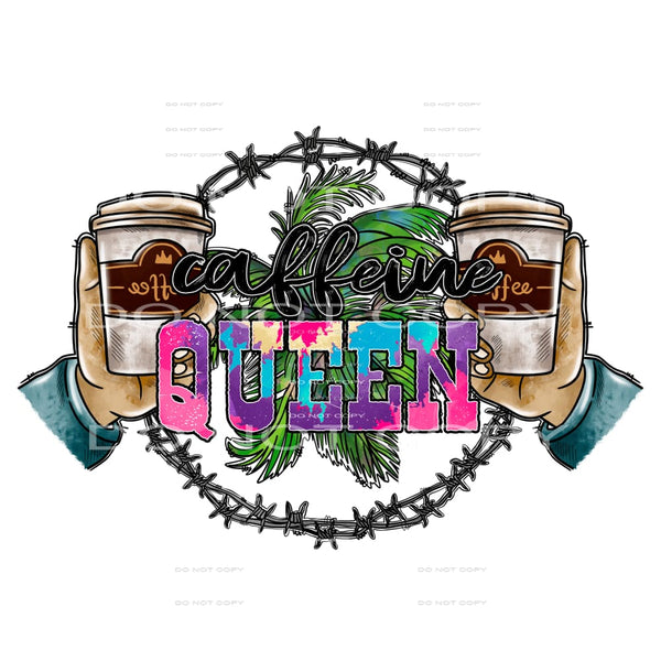 Caffeine Queen # 572 Sublimation transfers - Heat Transfer