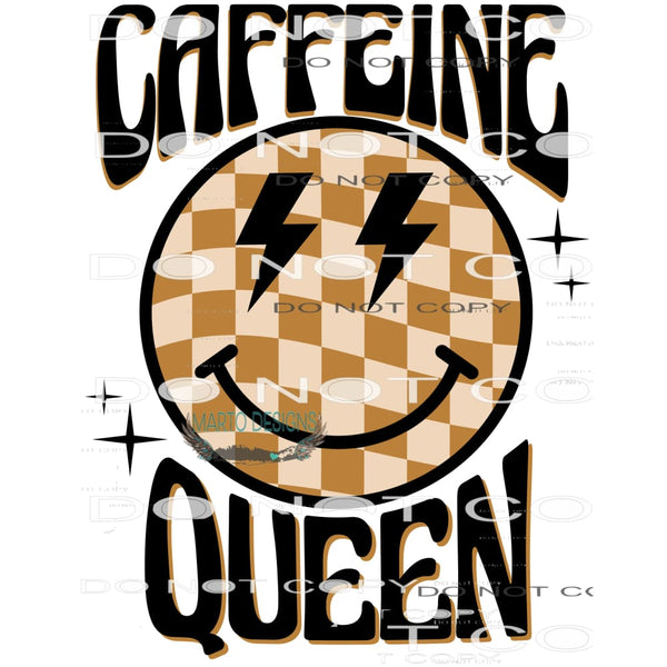 Caffeine Queen #8979 Sublimation transfers - Heat Transfer