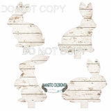 candle stick interchangeable bunnies shiplap # 041 candle