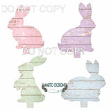 candle stick interchangeable bunnies shiplap # 041 candle