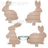 candle stick interchangeable bunnies shiplap # 041 candle