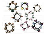 Tealight candle holder Leaves INTERCHANGEABLE # 1146 Wood Laser Blank | DIY Craft Cutout | Paint-Ready