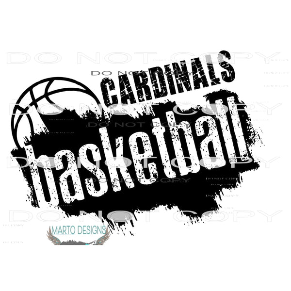 Cardinals basketball # 1002 Sublimation transfers - Heat