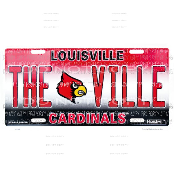 Cardinals louisville Plate Sublimation transfers Heat Transfer