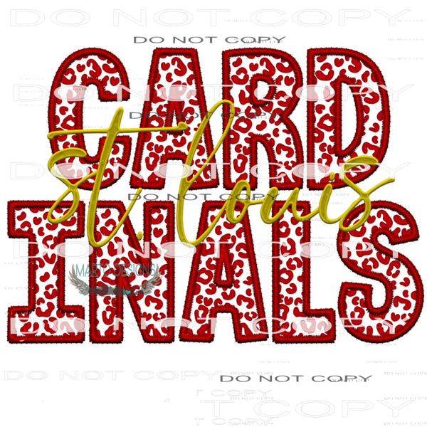 Cardinals St Louis #7862 Sublimation transfers - Heat