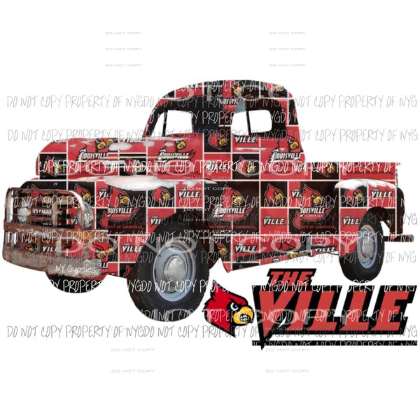 Cardinals truck louisville Sublimation transfers Heat Transfer