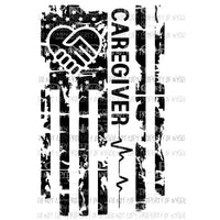 Caregiver Flag Sublimation transfers Heat Transfer