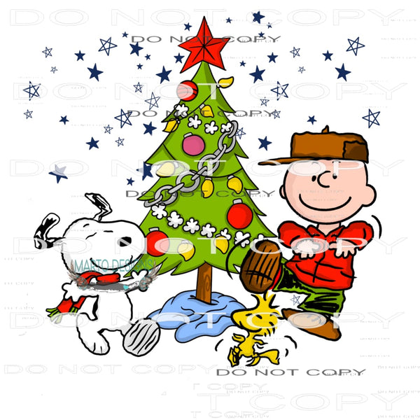 Charlee Brown Christmas #8041 Sublimation transfers - Heat