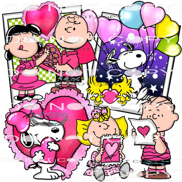 Charlie Brown Valentine #8786 Sublimation transfers - Heat