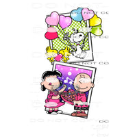 Charlie Brown Valentine Sleeve #8796 Sublimation transfers -