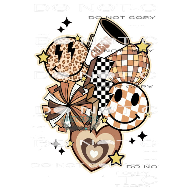 Cheer #6524 Sublimation transfers - Heat Transfer Graphic