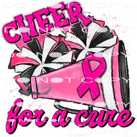 Cheer For A Cure #6071 Sublimation transfers - Heat Transfer