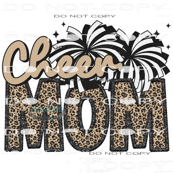 Cheer Mom #6858 Sublimation transfers - Heat Transfer