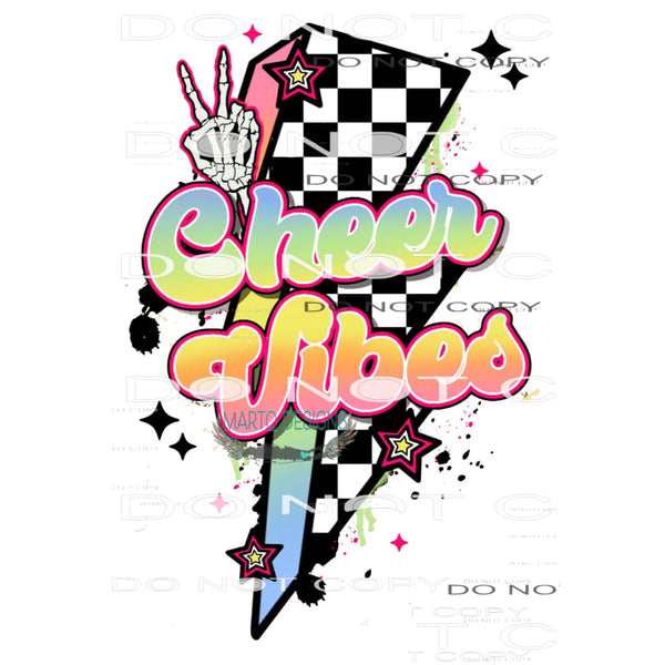 Cheer Vibes #6684 Sublimation transfers - Heat Transfer