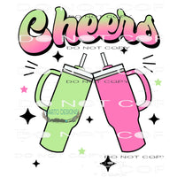 Cheers #7758 Sublimation transfer - Heat Transfer Graphic