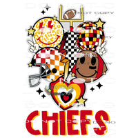 Chiefs football # 1067 Sublimation transfers - Heat Transfer
