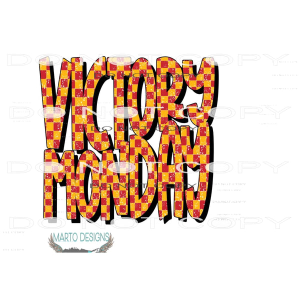 chiefs victory monday # 9945 Sublimation transfers - Heat