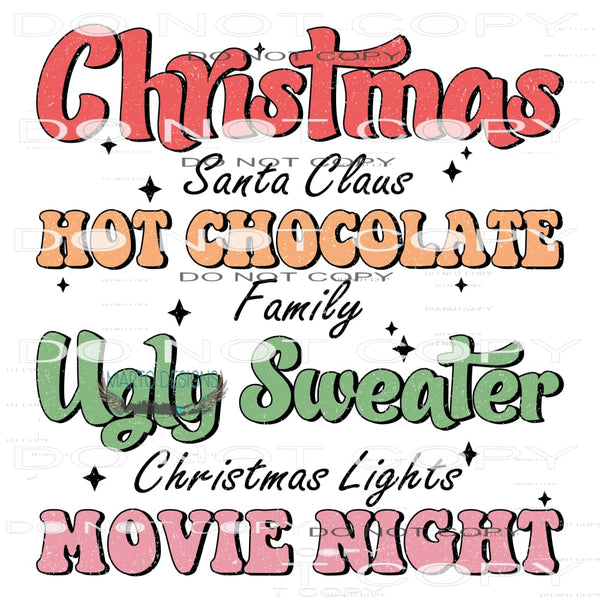 Christmas #8164 Sublimation transfers - Heat Transfer