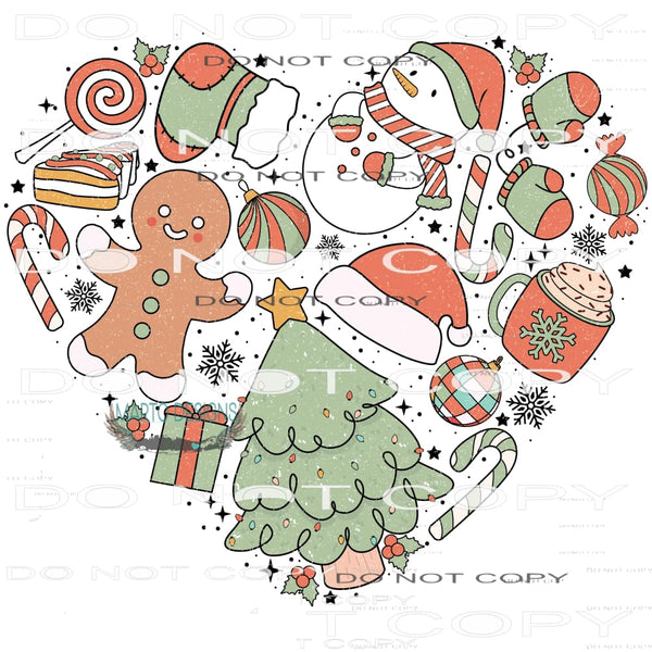 Christmas #8166 Sublimation transfers - Heat Transfer