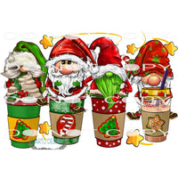 Christmas Coffee Cup #6917 Sublimation transfers - Heat