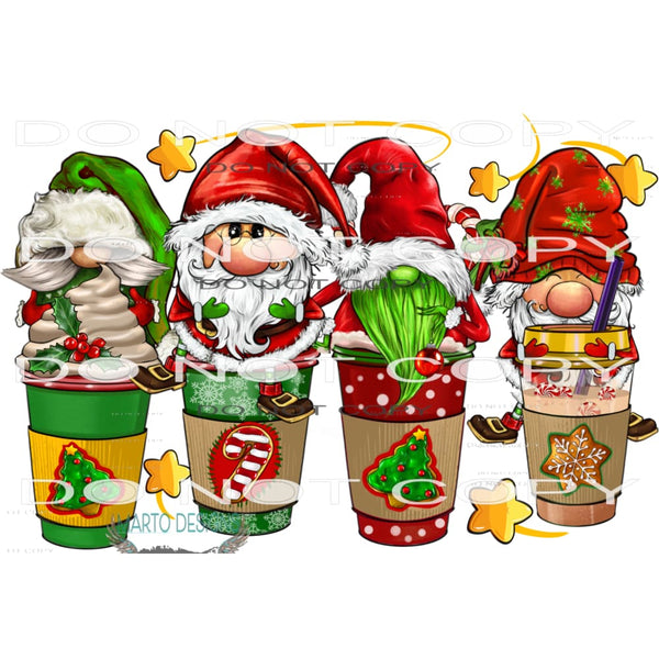 Christmas Coffee Cup #6917 Sublimation transfers - Heat