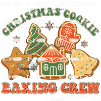 Christmas Cookie Baking Crew #8128 Sublimation transfers -