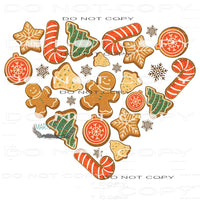 Christmas Cookie Baking Crew #8129 Sublimation transfers -