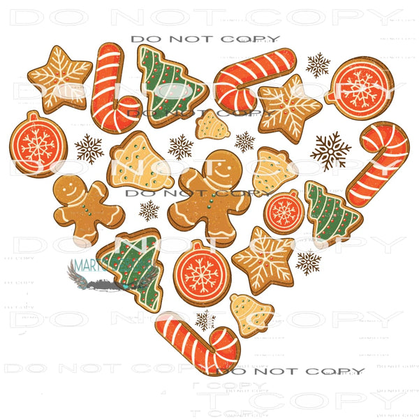 Christmas Cookie Baking Crew #8129 Sublimation transfers -