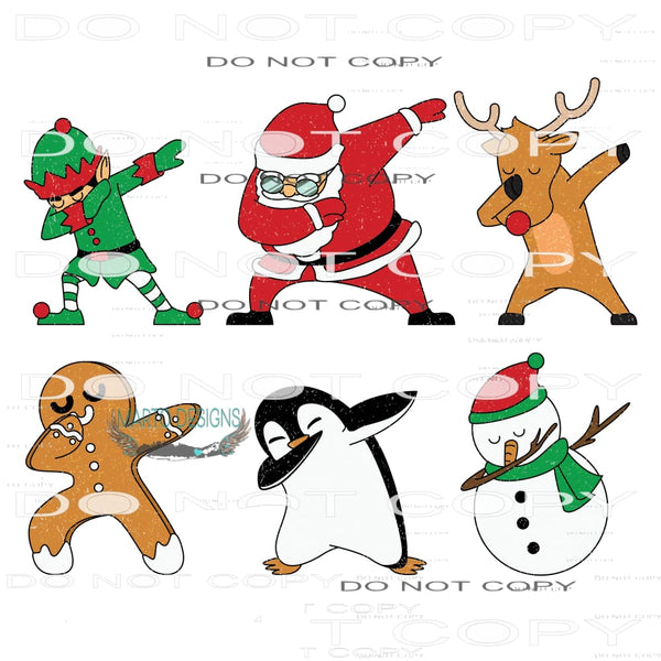 Christmas Dab #8141 Sublimation transfers - Heat Transfer