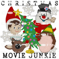 Christmas Movie Junkie #8307 Sublimation transfers - Heat