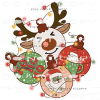 Christmas Ordainments #8003 Sublimation transfers - Heat