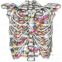 Christmas Ribcage #8323 Sublimation transfers - Heat