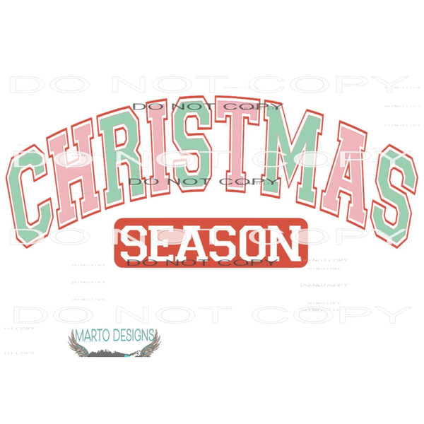Christmas Season #7897 Sublimation transfers - Heat Transfer